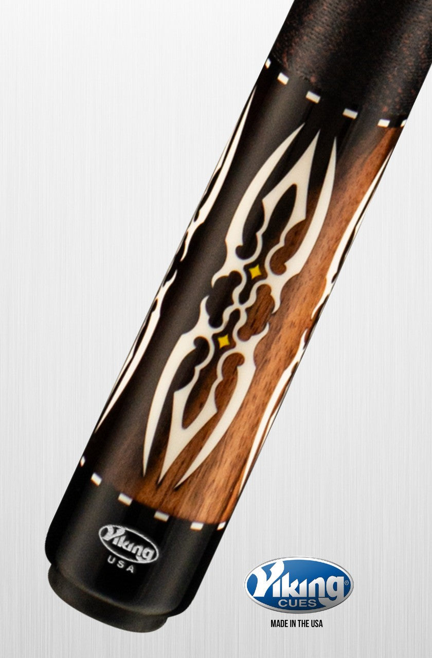 Viking Cues Motore MT0404 Pool Cue ViKORE Shaft Irish Linen Wrap Inlays