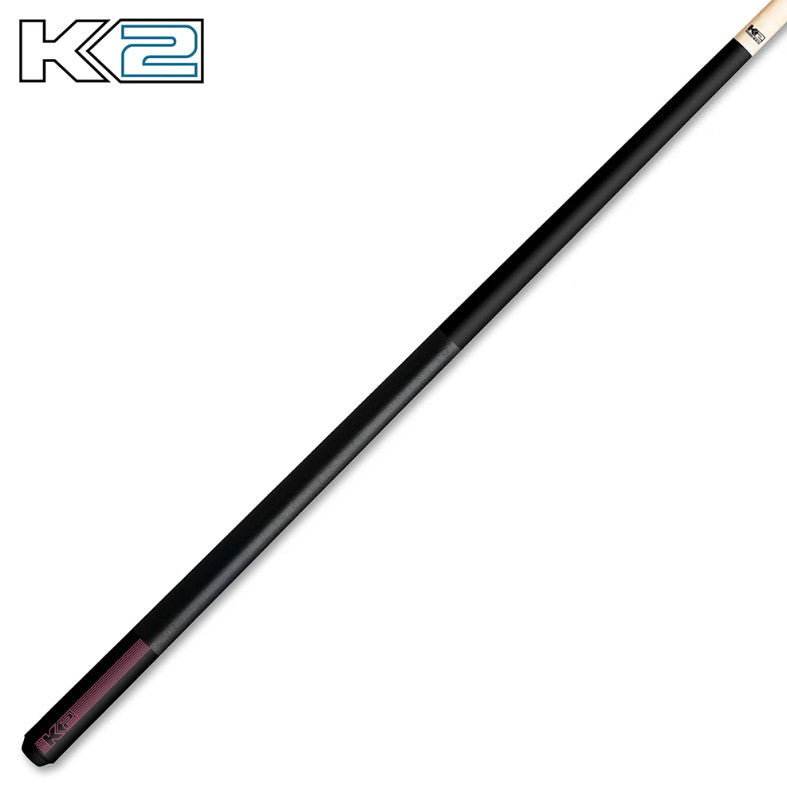 K2 Pool KLB14 Cue Matte Black With Purple W/ K2 LD 12.5MM Shaft!