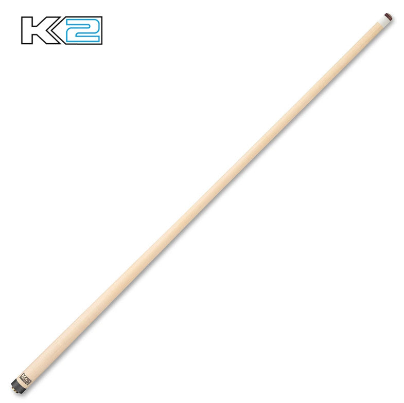 K2 Pool Cue KLCGY Grey Leather Wrap 12.5MM Low Deflection Playing Cue