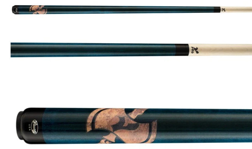 Viking Cues Axe Pool Cue Stick 12.25mm V Pro Shaft Teal Maple Made in USA