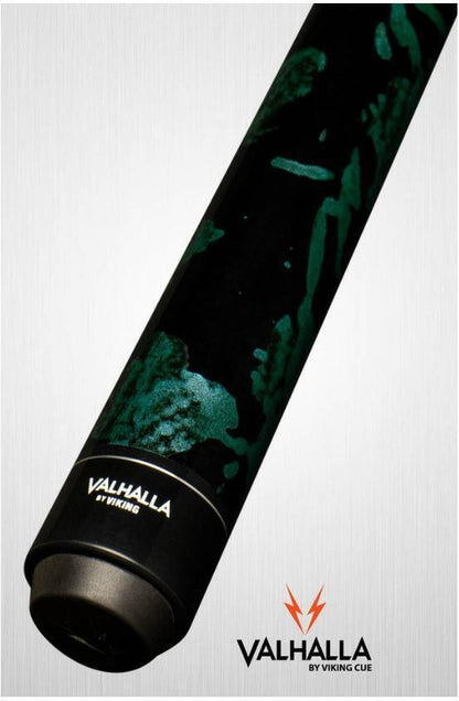 Viking Valhalla VA214 Hard Rock Maple Pool/Billiard Cue Black &amp; Teal Marble