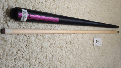 K2 Pool KLB14 Cue Matte Black With Purple W/ K2 LD 12.5MM Shaft!