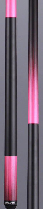 Players Passion Pink Matte Wrapless Cue C703, Durable Leather Tip, Lifetime Guar