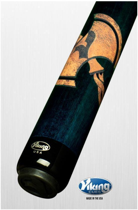 Viking Cues Axe Pool Cue Stick 12.25mm V Pro Shaft Teal Maple Made in USA