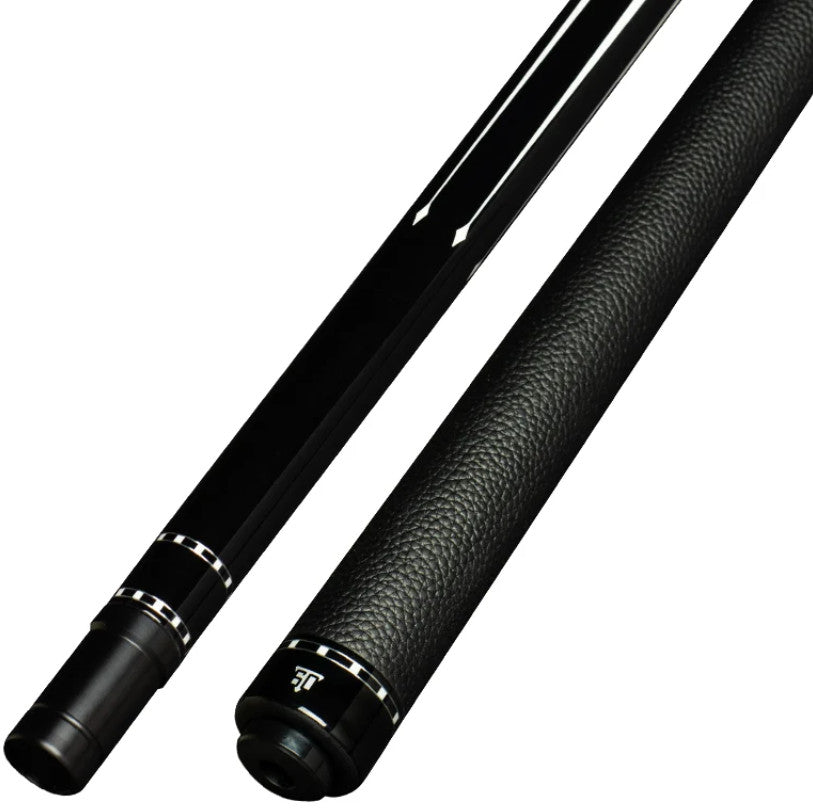 Triple Sixty Carnivale CN1 Pool Cue Ebony Turquoise Inlays Leather Wrap
