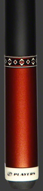 Players Copper Gloss Wrapless Pool Cue C601 with Lifetime Guarantee, 15" Taper
