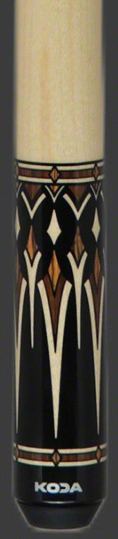 KODA KD53 Pool Cue Black Cocobolo Maple Graphics 19 oz 13 mm Play Cue