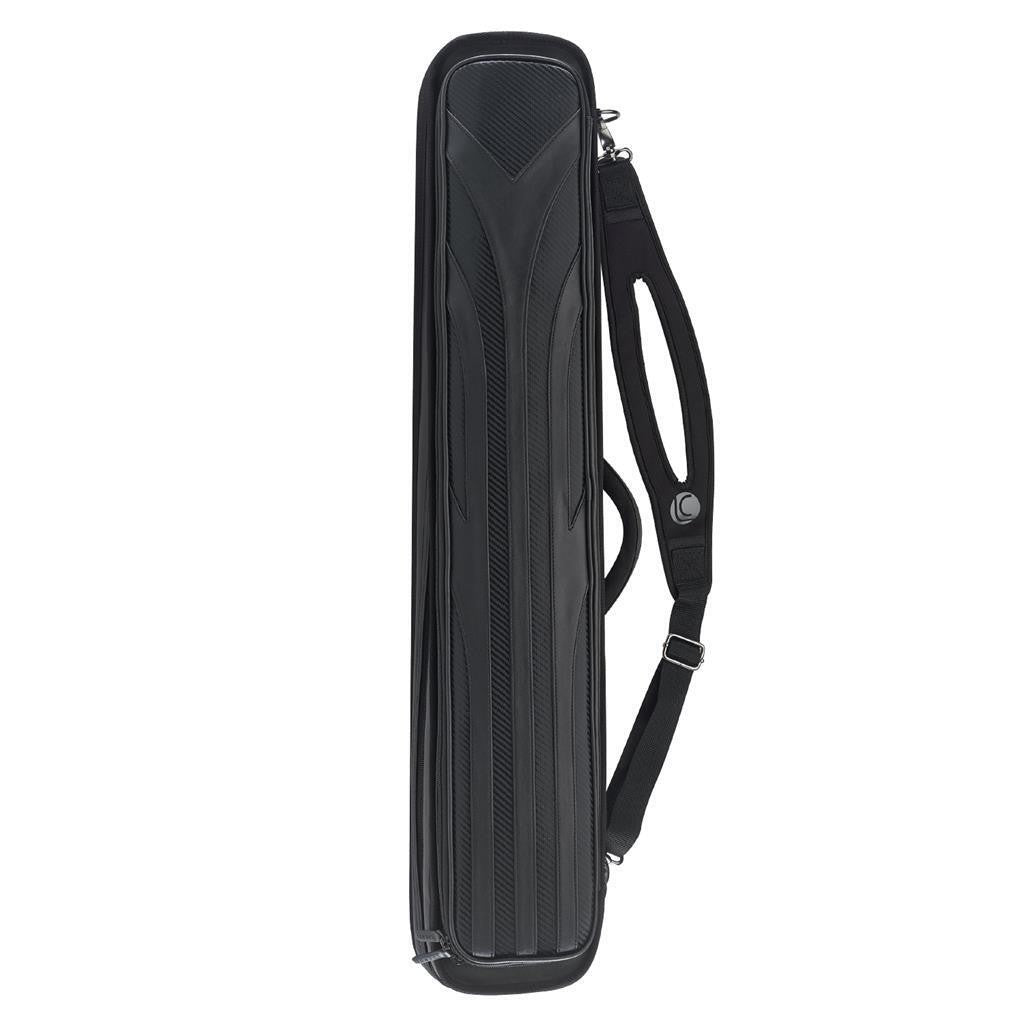 Lucasi LC948W Soft Cue Case - Black 4×8 Holds 4 Butts &amp; 8 Shafts