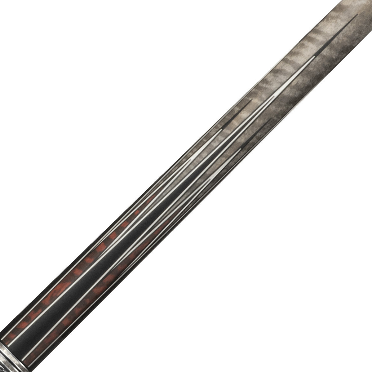 K2 Pool Cue KL182 Matte Gray Curley, Snake/Black 8pt  W/ K2 LD 11.75MM Shaft!