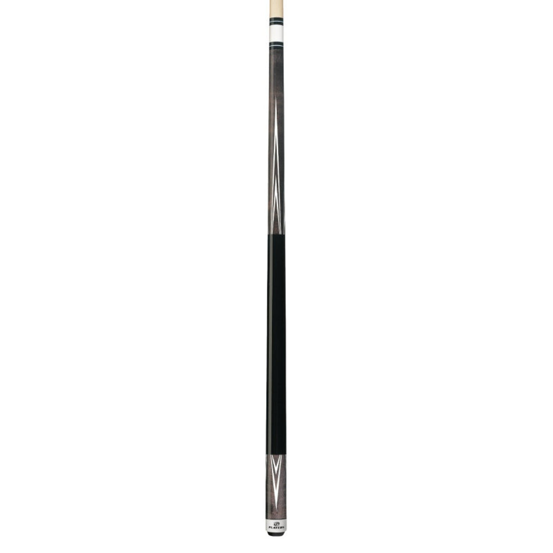 Players C-803 Pool Cue, 4-Point Grey Wrapless Billiard Cue, 15-Inch Taper
