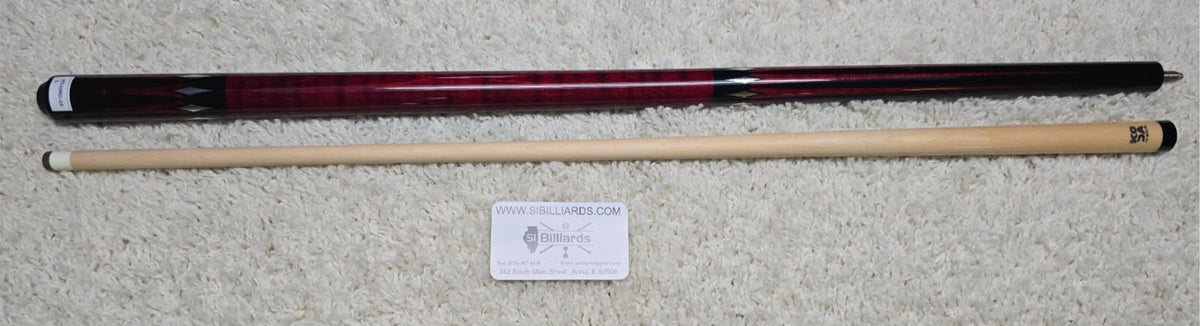 Koda KD46RD Pool Cue. Red with Black and Silver Graphic 12.5mm Shaft!