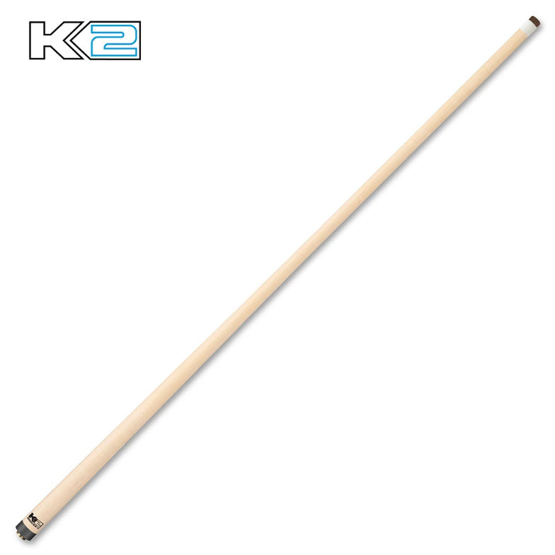 K2 KL160 Pool Cue Matte Black White 11.75mm Low Deflection Shaft Uni-Loc