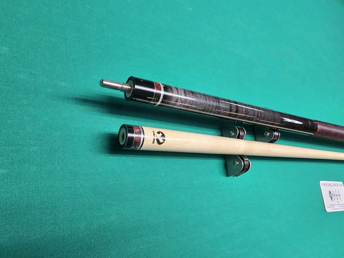 Viking Cues July SS-0726B Smart Shops Pool Cue! Premium Curly Maple w/ Red Pearl