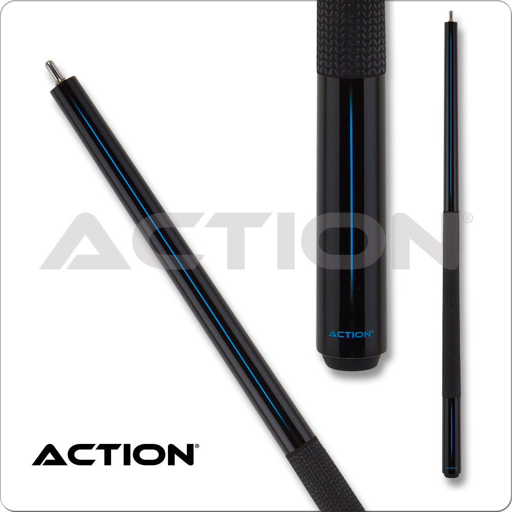 Action ABK08 Black with Yellow Stripe Break Cue - 25oz! New! Free Shipping!