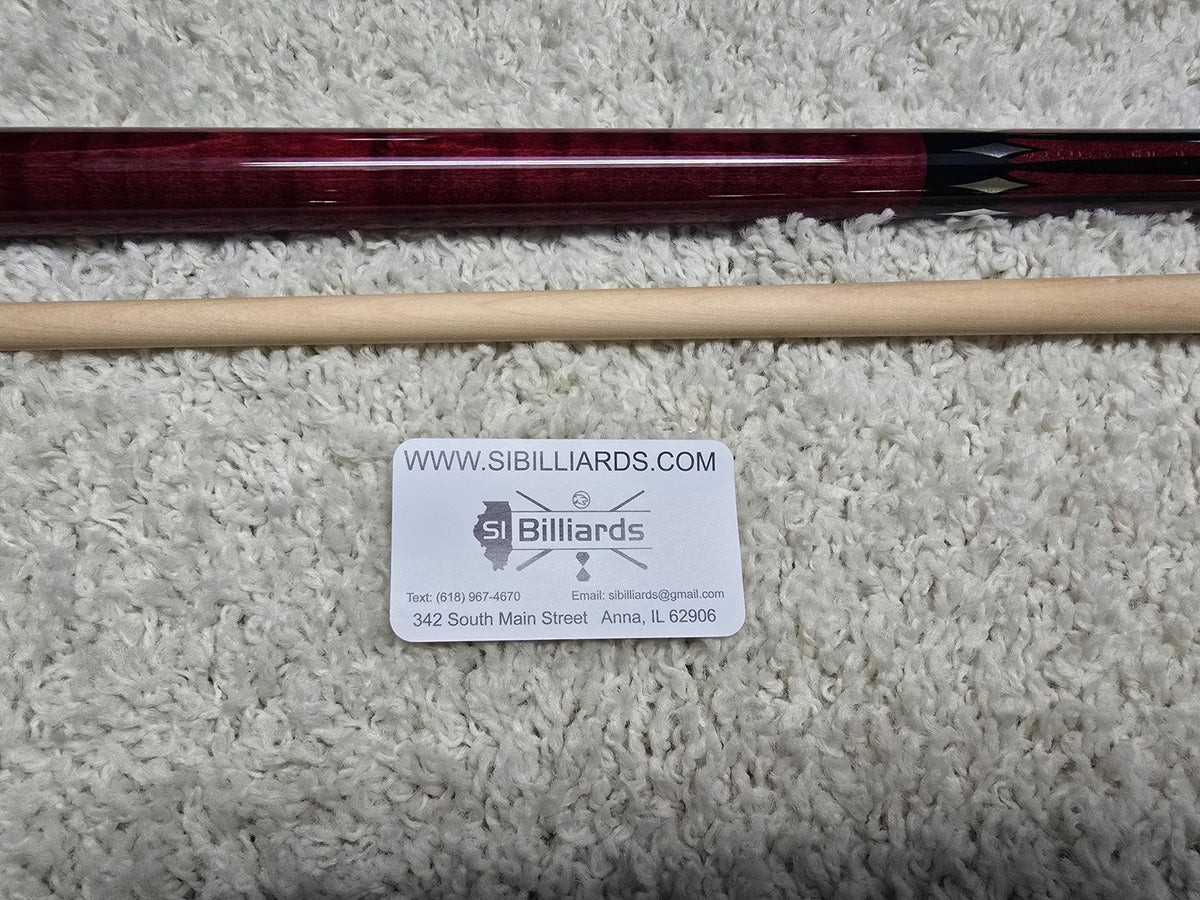 Koda KD46RD Pool Cue. Red with Black and Silver Graphic 12.5mm Shaft!