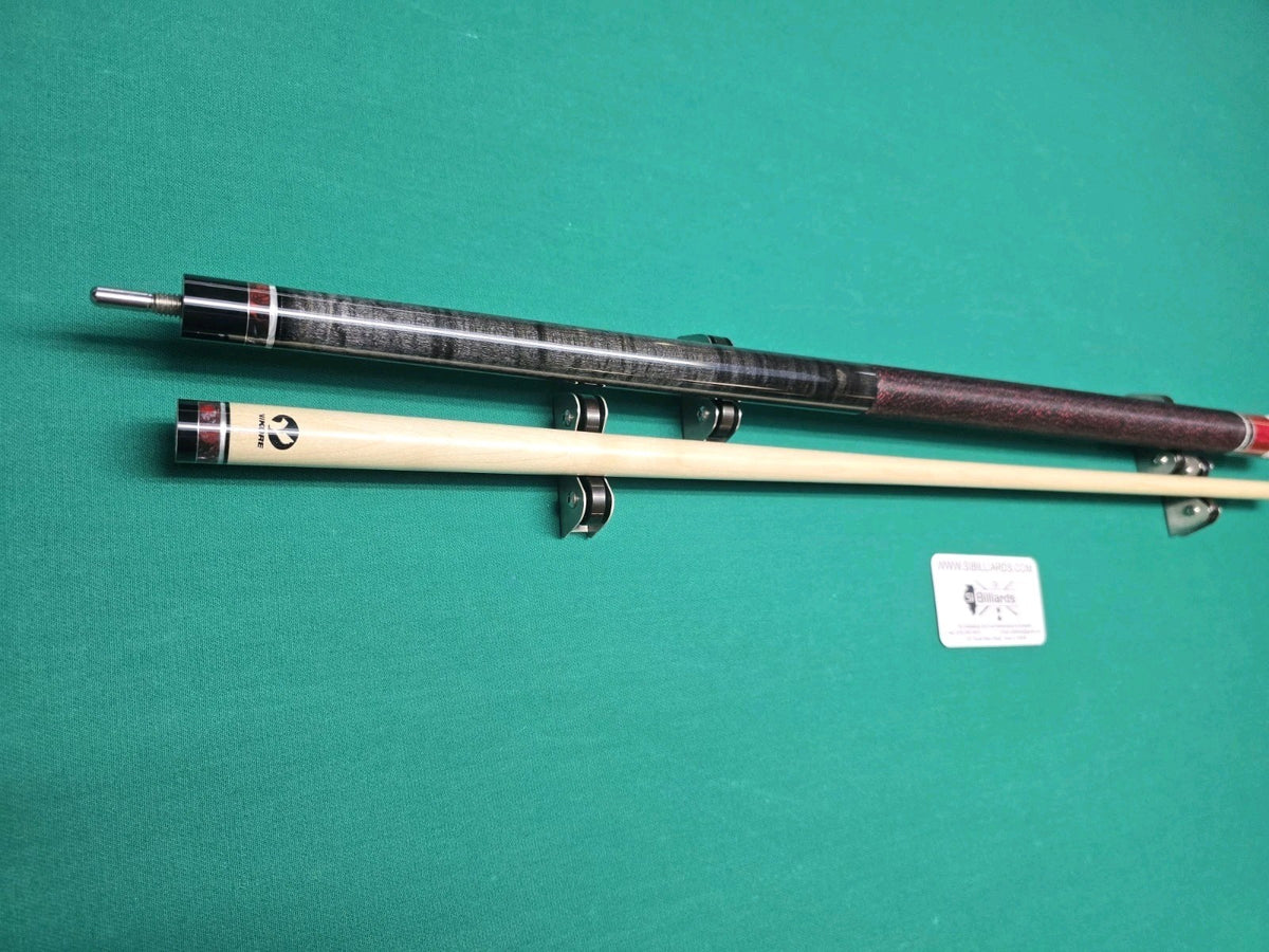 Viking Cues July SS-0726B Smart Shops Pool Cue! Premium Curly Maple w/ Red Pearl