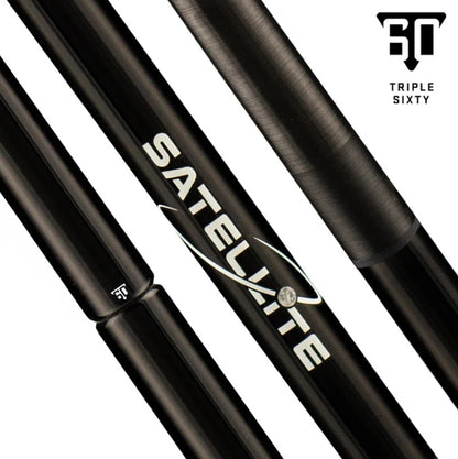 New Triple Sixty Satellite No Wrap Carbon Fiber Jump Cue with Extension