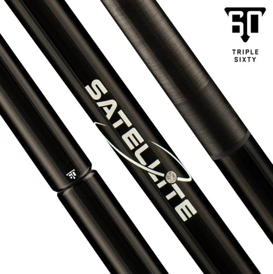 New Triple Sixty Satellite No Wrap Carbon Fiber Jump Cue with Extension