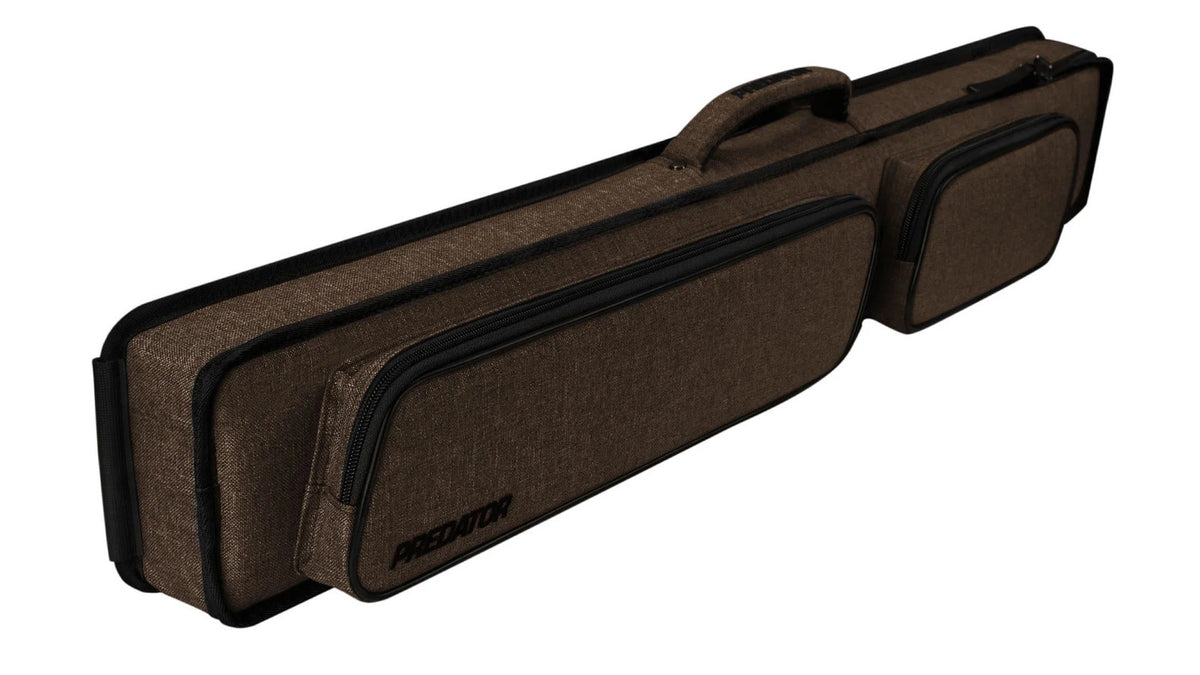 Predator Metro Brown Hard Pool Cue Case - Holds 2 Butts &amp; 4 Shafts