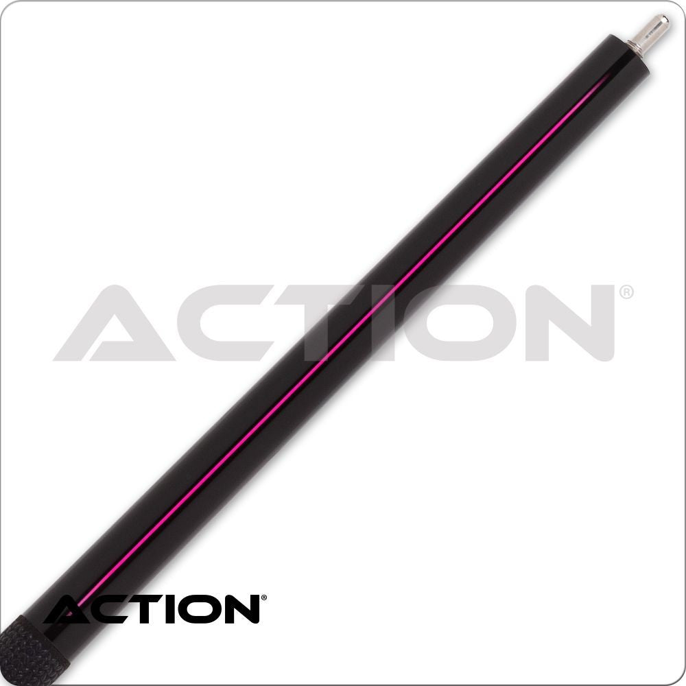 Action ABK10 Black with Pink Stripe Break Cue - 25oz! New! Free Shipping!