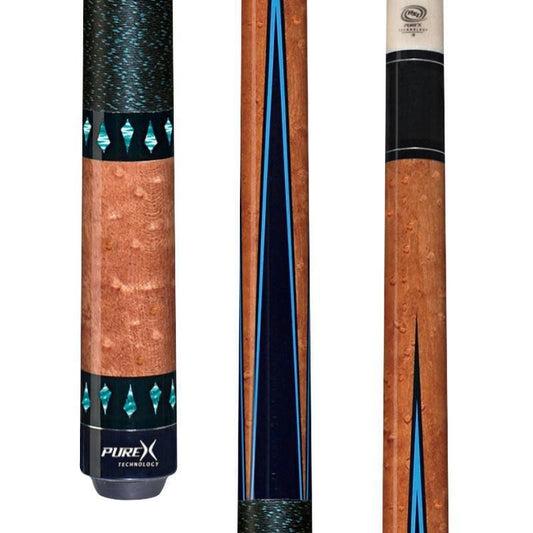 PureX HXT30 Low Deflection Pool Cue Stick, Kamui Tip, 19 oz, Maple