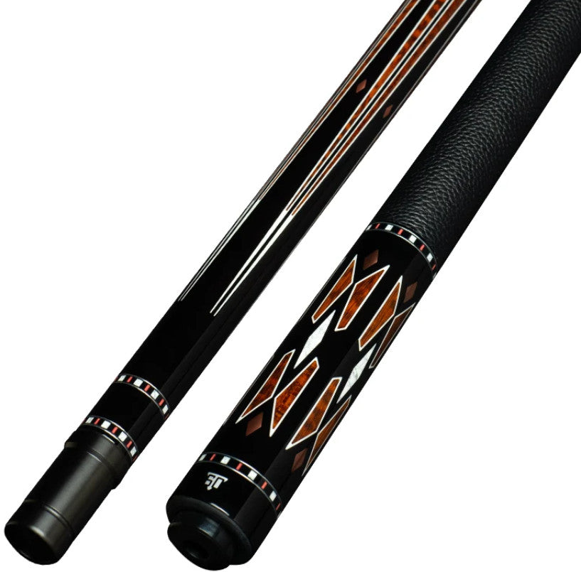 Triple 60 Carnivale CN3 Premium Pool Cue Ebony Snakewood Inlays 15.2oz