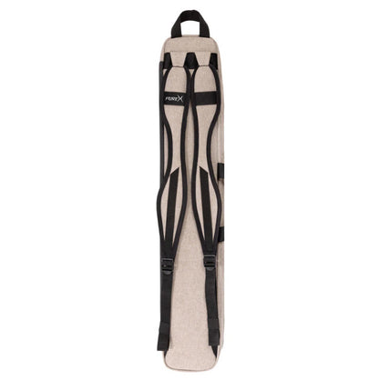 Pure X 4x8 Soft Pool Cue Case, Padded Polyester, Backpack Straps, Gray