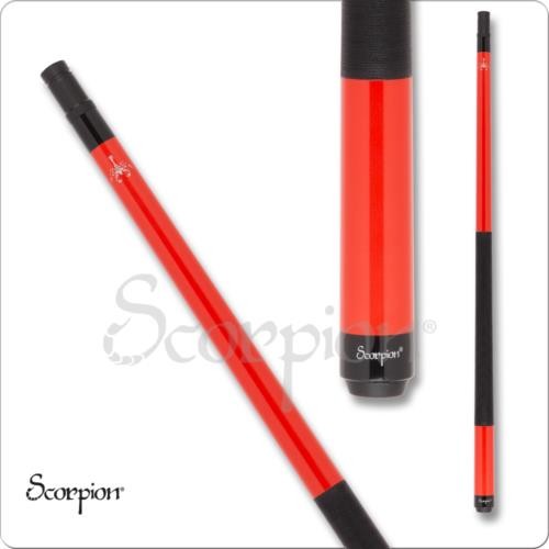 Scorpion SW03 Pool Cue 19oz Metallic Red, 12mm Tip, Maple Shaft