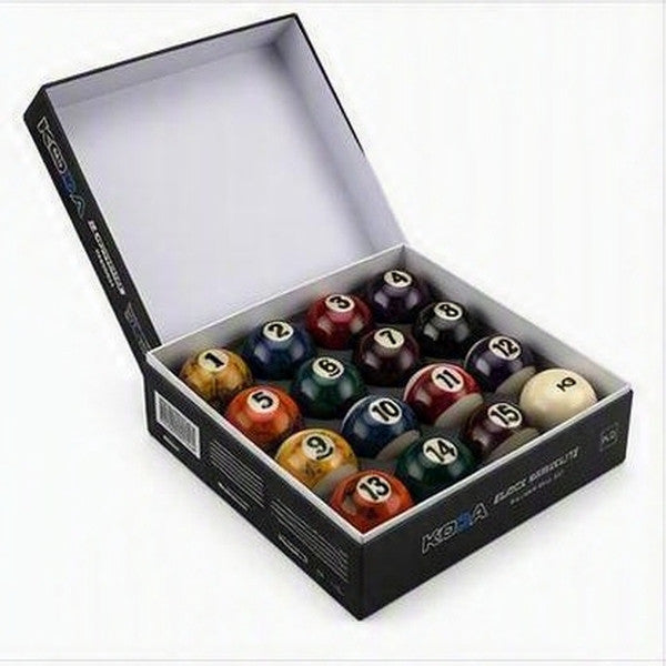 Koda KBBM Black Marble Lite Billiard Ball Set – Lifetime Guarantee For Home Use