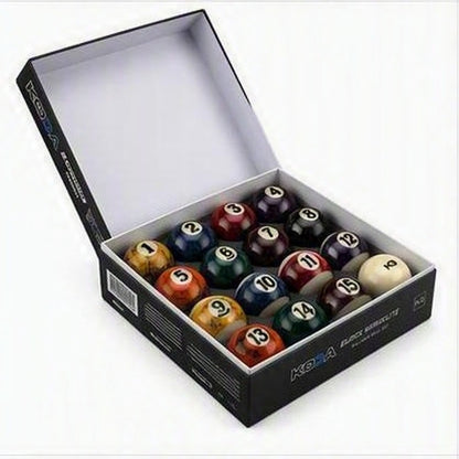 Koda KBBM Black Marble Lite Billiard Ball Set – Lifetime Guarantee For Home Use