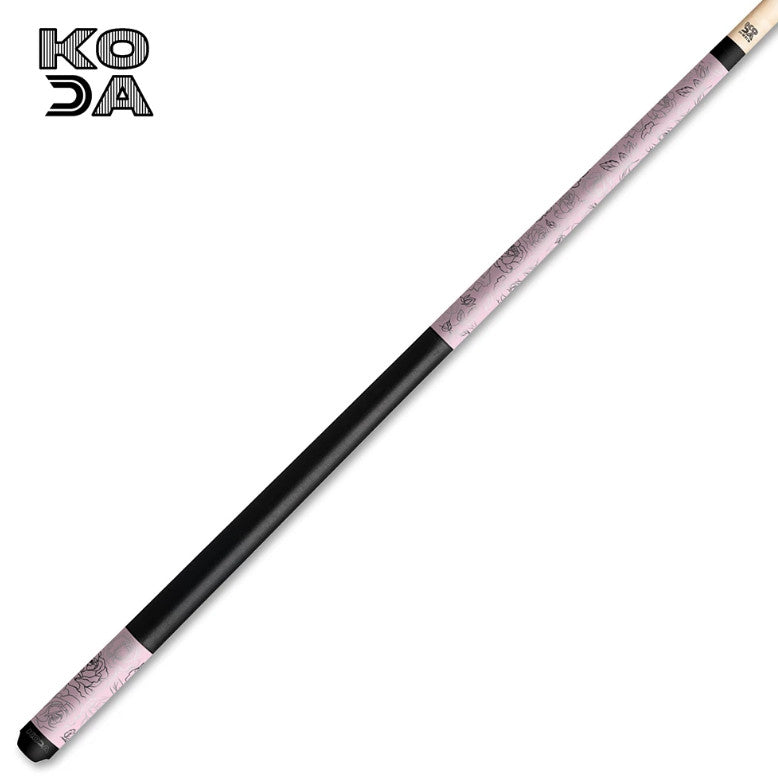 Koda KDV30PK Pool Cue | Pink Rose Graphic | 19oz | 12.5mm Shaft | New