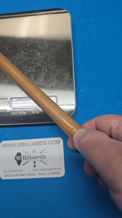 Michael Durbin Custom Pool Cue with 4 Shafts, Leather Wrap, Floating Points