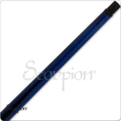 Scorpion SCO122 Sneaky Pete Pool Cue 19oz Carbon Fiber Shaft 12.4mm Blue