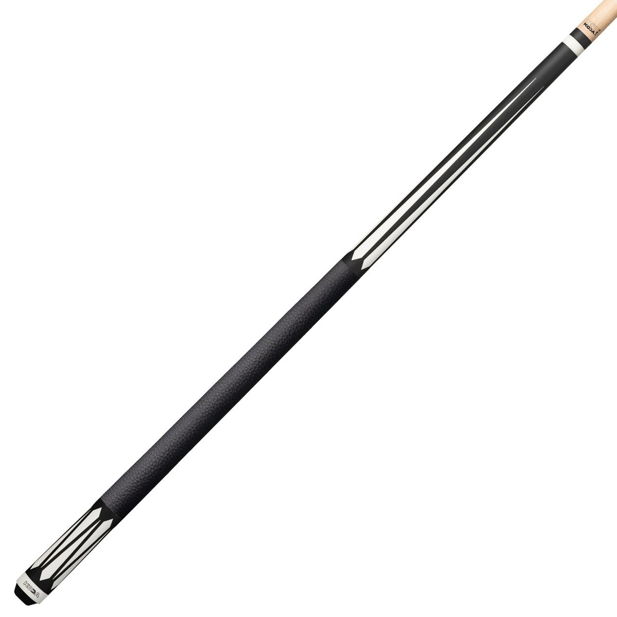 K2 Pool Cue KL191 Matte Black and White Floating Design W/ K2 LD 12.5MM Shaft!