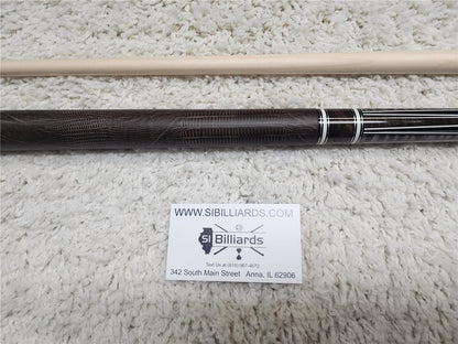 K2 POOL CUE KL190 Gloss Black, Rosewood, Snakewood Point Design, Brown Embossed