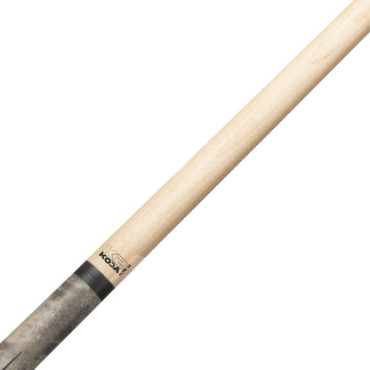 K2 Pool Cue KL182 Matte Gray Curley, Snake/Black 8pt  W/ K2 LD 11.75MM Shaft!