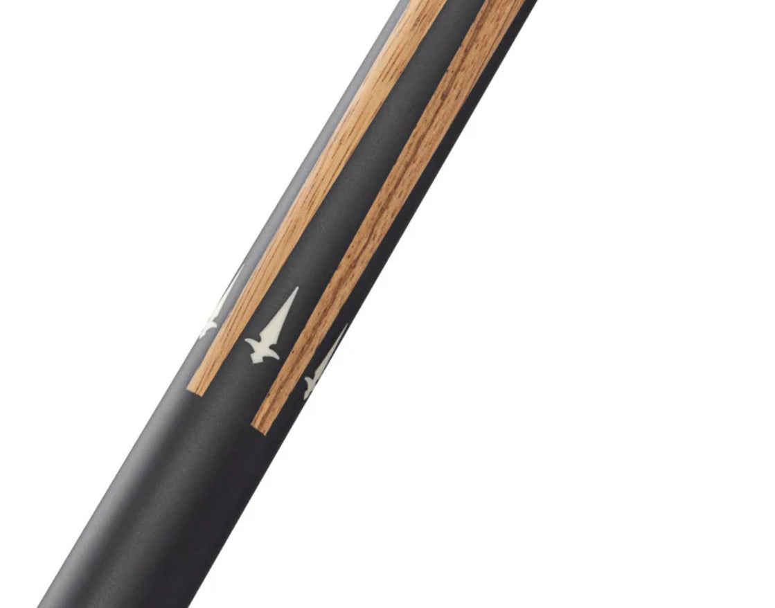 Lucasi LZC62 Custom Matte Zebrawood &amp; Black/White Inlays Wrapless Cue