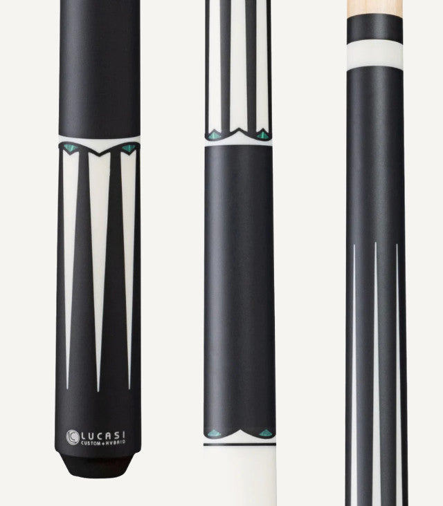 Lucasi LUX 67 Pool Cue 19oz 11.75mm Radial Shaft Malachite Inlays