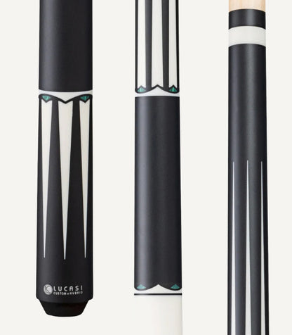 Lucasi LUX 67 Pool Cue 19oz 11.75mm Radial Shaft Malachite Inlays