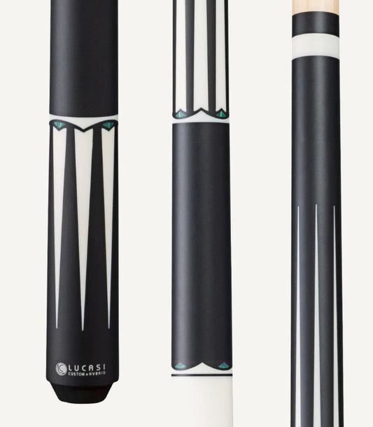 Lucasi LUX 67 Pool Cue 19oz 11.75mm Radial Shaft Malachite Inlays