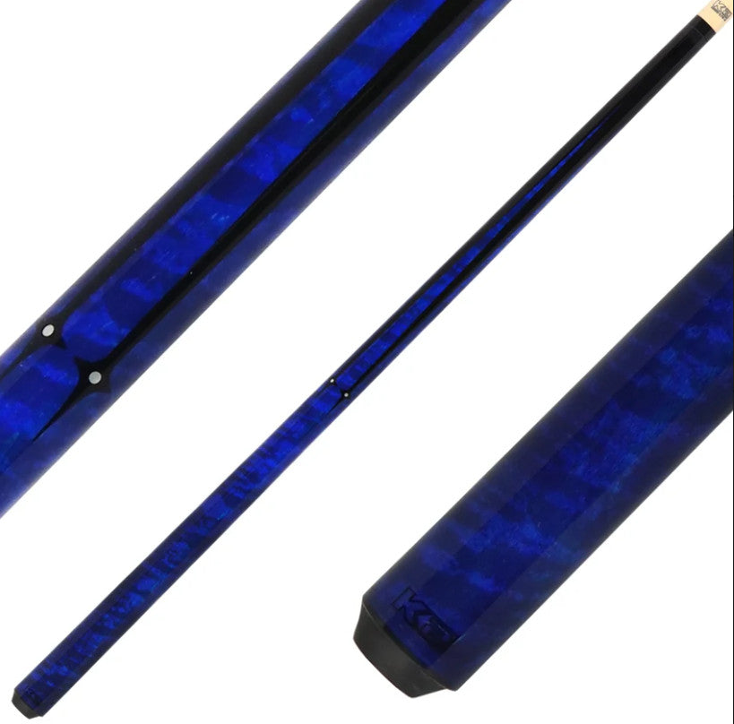 K2 Blue Sneaky Pete Uniloc Pool Cue with 11.75mm Shaft - KLSPBL