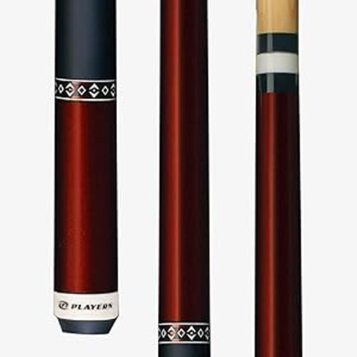 Players Copper Gloss Wrapless Pool Cue C601 with Lifetime Guarantee, 15" Taper