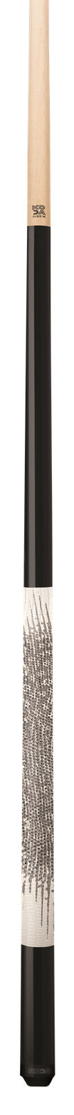 KODA KD40 Pool Cue, Matte Black, Faux Lizard Wrap, 12.5mm Maple Shaft
