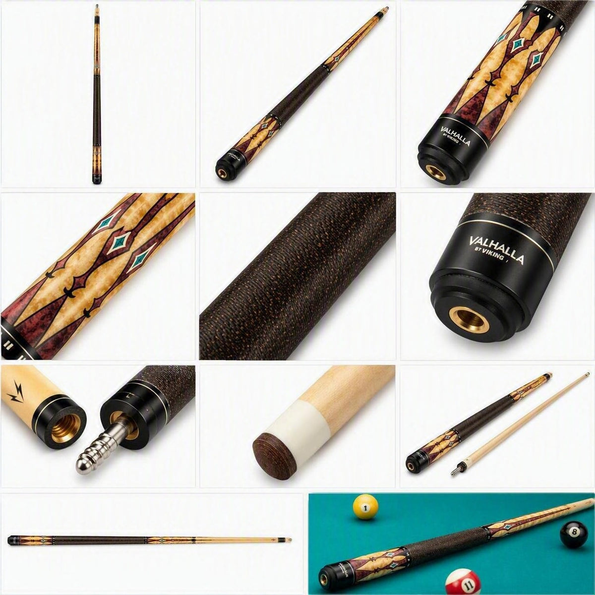 Viking Valhalla Pool Cue VA502 Billiards Stick! Lifetime Warranty! Pick Weight!