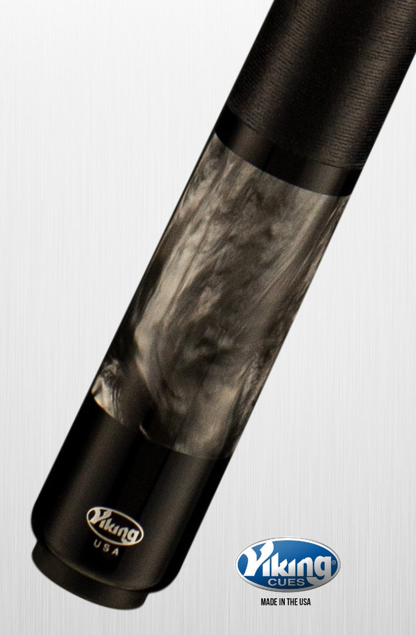 Viking Cues Storm ST0711 Pool Cue with Vikore Shaft and Linen Wrap, Smoke Finish