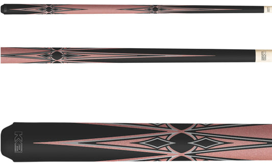 Koda K2 KL160PK Pool Cue No Wrap 29-Inch Low Deflection Shaft Pink