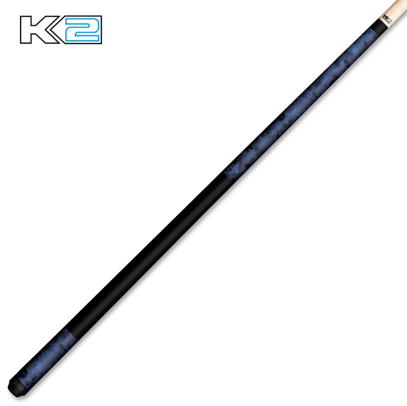 K2 KL96 Pool Cue Blue Smoke Matte 12.5mm Low Deflection Shaft for Precision Play