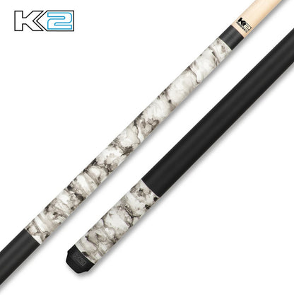 K2 Pool Cue KL101 Matte White, Black Smoke Play Cue W/ K2 LD 12.5MM Shaft!