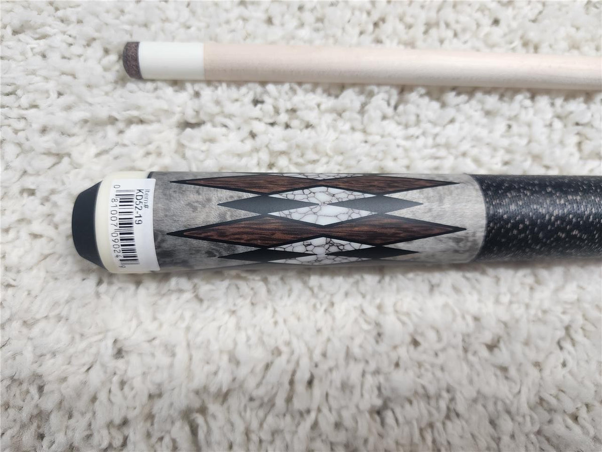 KODA Pool Cue KD52 Smoke Palm Wood Recon Matte Irish Linen Maple Shaft 12.75mm