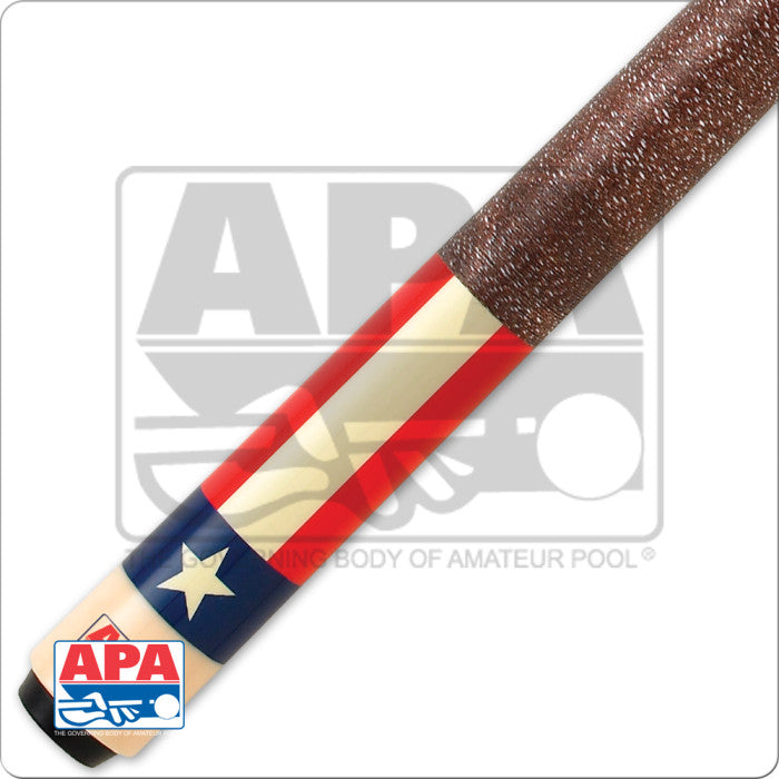 Action APA 03 Pool Cue Red White Blue Maple Shaft 18-21 oz Licensed